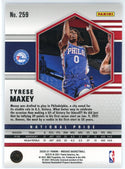 Tyrese Maxey 2020-21 Panini Mosaic National Pride Rookie Card #259