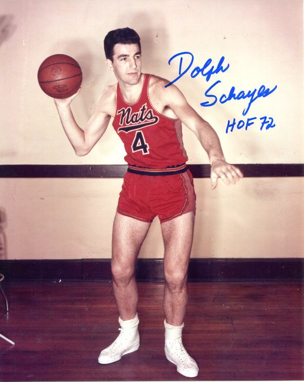 Dolph Schayes "HOF 72" Autographed 8x10 Photo