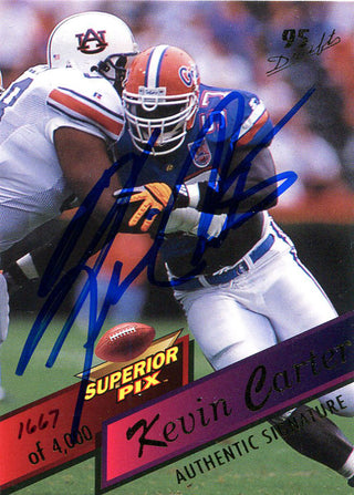 Kevin Carter Autographed 1995 Superior Pix Card