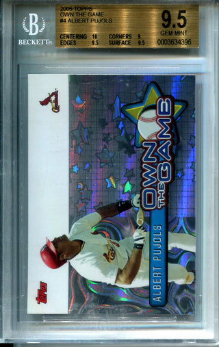 Albert Pujols 2005 Topps Own The Game Unsigned Card (Beckett)