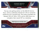 Johnny Bench 2015 Topps #CPP20 Card 69/199  Patch Pin Card