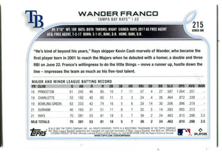 Wander Franco 2022 Topps 215 Series One #215 Rookie Card
