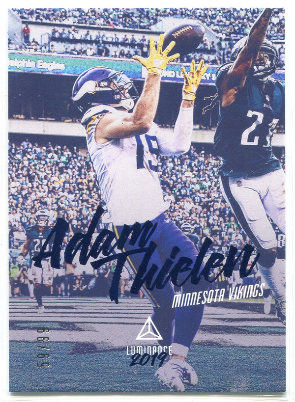 Adam Thielen 2019 Panini Luminance Insert Card