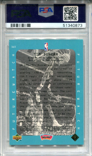 Tim Duncan 1997 Upper Deck Sp Authentic Card (PSA)