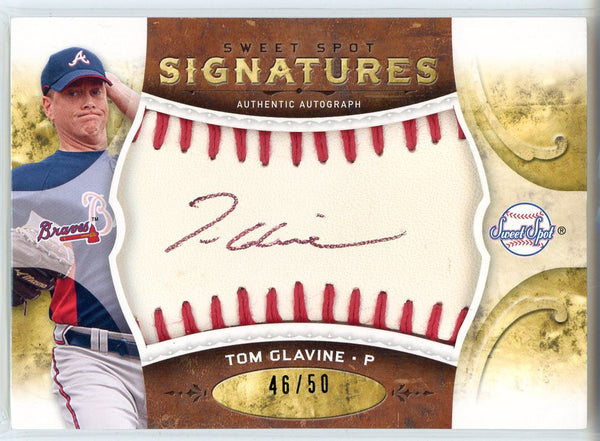 Tom Glavine Autographed 2009 Upper Deck Sweet Spot Signatures Card