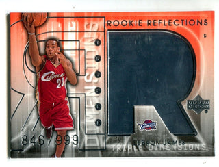 Lebron James 2003-04 Upper Deck Rookie Reflections (846/999) Card