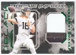 Trevor Lawrence 2021 Panini Black Rookie Influx Patch Card #RI-TL