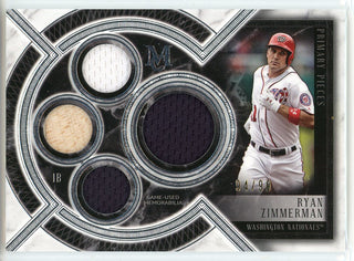 Ryan Zimmerman 2018 Topps Museum Collection Primary Pieces Card #SPQR-RZ