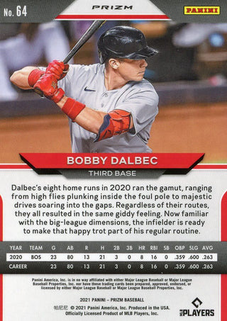 Bobby Dalbec 2021 Panini Prizm Rookie Card