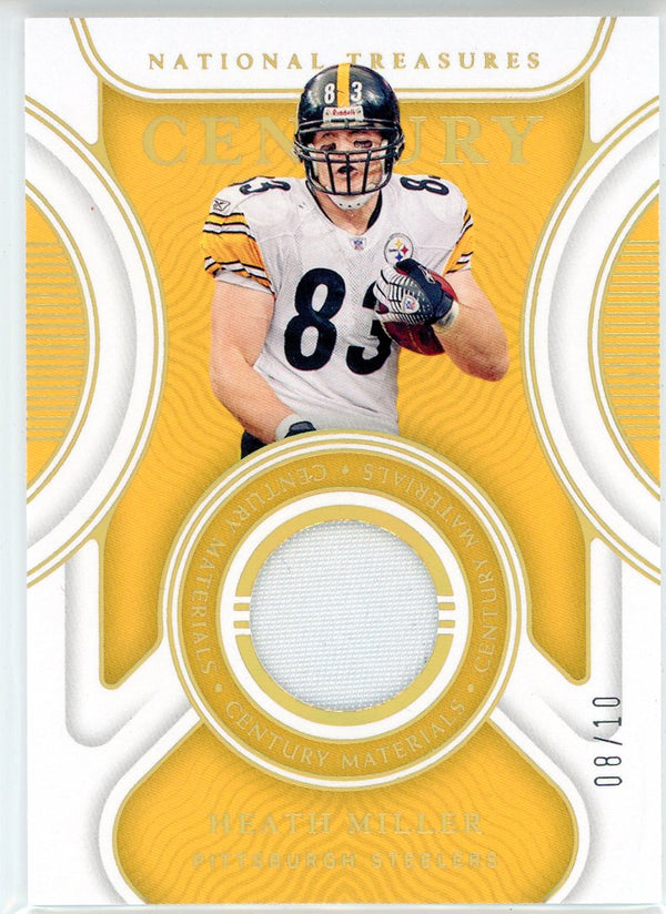 Heath Miller 2021 Panini National Treasures Century Materials Patch Card #CM-HM