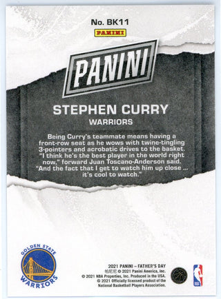 Stephen Curry 2021 Panini Father's Day Card #BK11