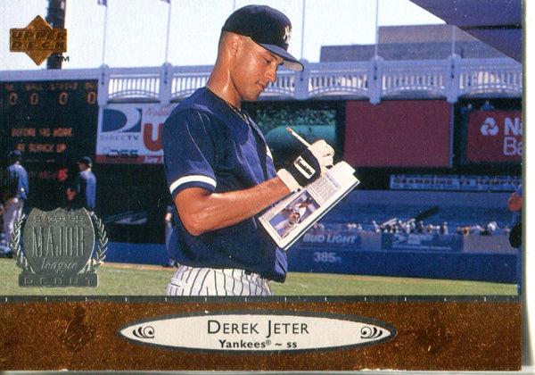 Derek Jeter 1996 Upper Deck Major League Debut Card