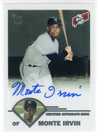 Monte Irvin Autographed 2003 Topps Card #TA-MI