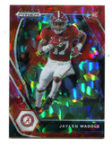 Jaylen Waddle 2021 Panini Prizm Draft Picks Red Cracked Ice #103 Card