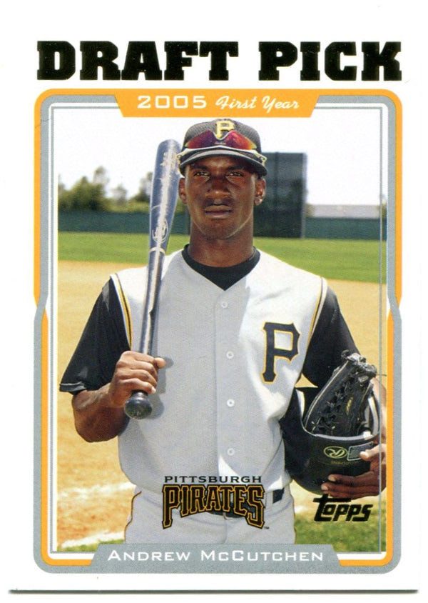 Andrew Mccutchen Autographed Signed Pirates Topps Rookie Card PSA