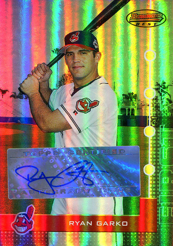 Ryan Garko Autographed 2005 Bowman's Best Card