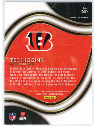 Tee Higgins 2020 Panini Select Field Level Rookie Card #360