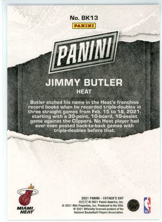 Jimmy Butler 2021 Panini Father's Day Card #BK13