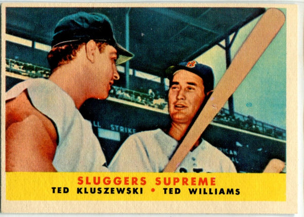 Ted Williams & Ted Kluszewski 1958 Topps Card #321