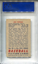 Joe Tipton 1951 Bowman Card #82 (PSA)