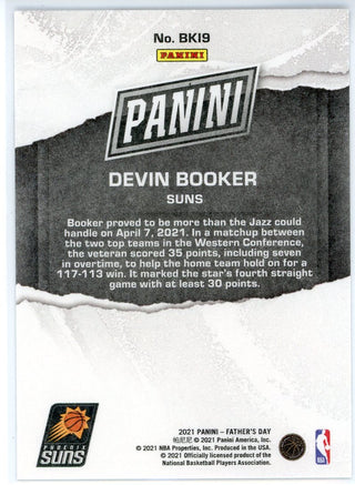 Devin Booker 2021 Panini Father's Day Card #BK19