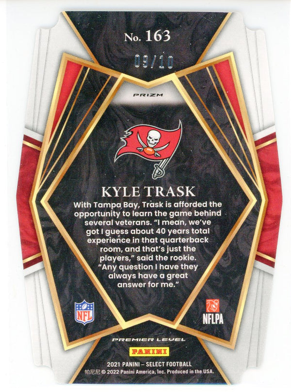 Kyle Trask 2021 Panini Select Die Cut Gold Prizm Rookie Card #163