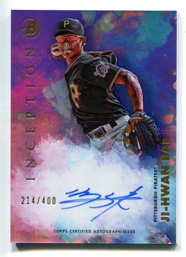 Ji-Hwan Bae 2021 Bowman Inception #PAJB Autographed Card /400