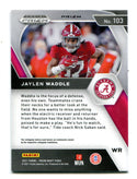 Jaylen Waddle 2021 Panini Prizm Draft Picks Red Cracked Ice #103 Card