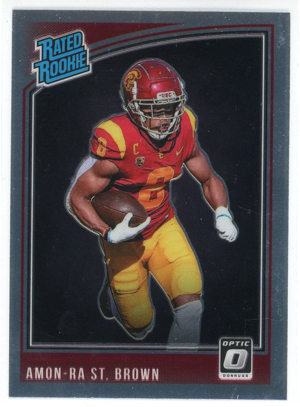 NFL 2021 Panini Donruss Optic Single Card Purple Shock Amon-Ra St. Brown  228 Rated Rookie - ToyWiz