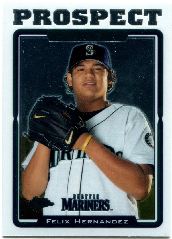 Felix Hernandez Game Worn Jersey Baseball Card