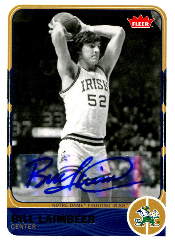 Bill Laimbeer 2011-12 Fleer Autographed Topps Card