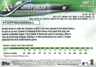Dustin Fowler 2018 Topps Chrome Rookie Card