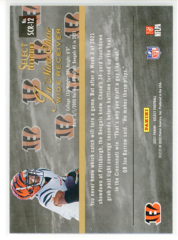 Ja'Marr Chase Cincinnati Bengals Panini America 2021 NFL Draft