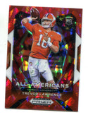 Trevor Lawrence 2021 Prizm Draft Picks #181 Red Cracked Ice RC