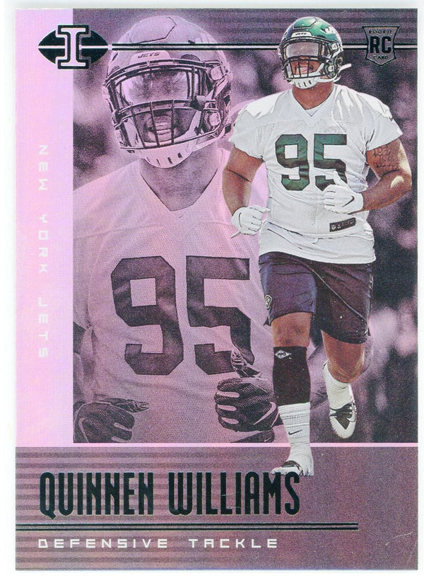 Quinnen Williams 2019 Panini Illusions Silver Rookie Card #61