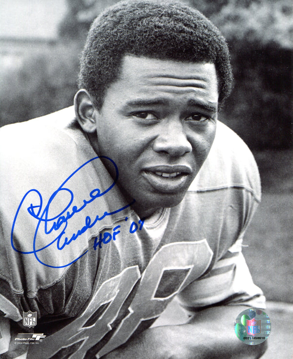 Charlie Sanders "HOF 07" Autographed 8x10 Photo