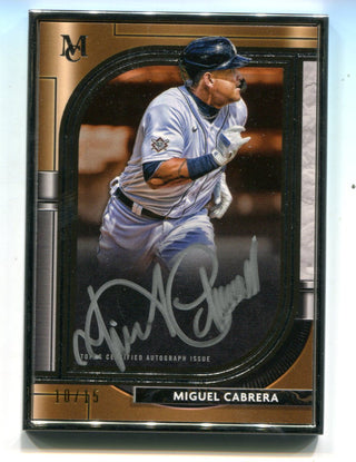 Miguel Cabrera 2021 Topps Museum Collection Framed Auto Card /15