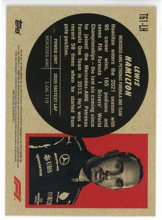 Lewis Hamilton 2021 Topps Formula 1 Card #T61-LH