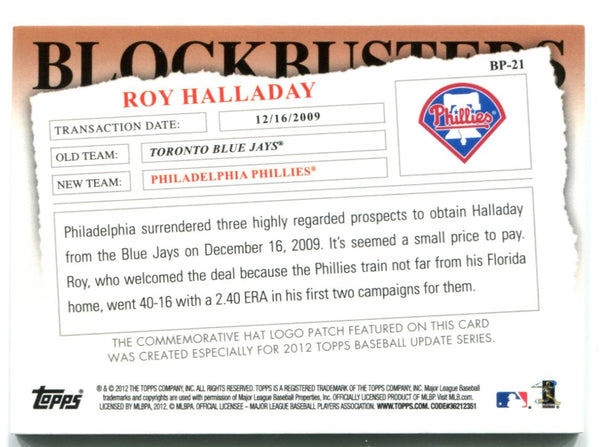 Roy Halladay Baseball Times Blockbusters Signs with Phillies Card
