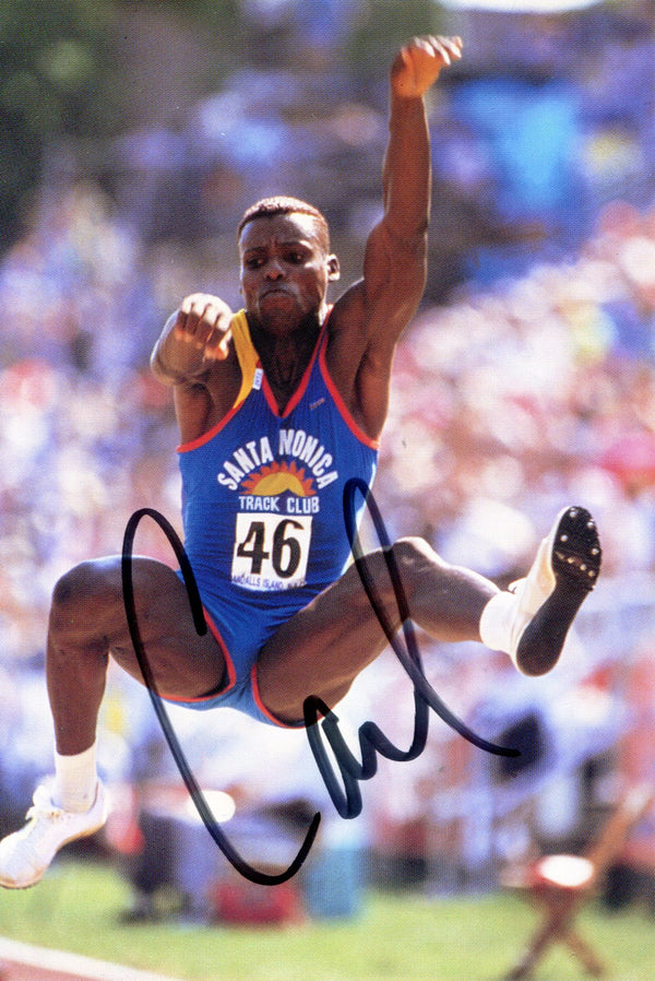 Carl Lewis Autographed 4x5 Card