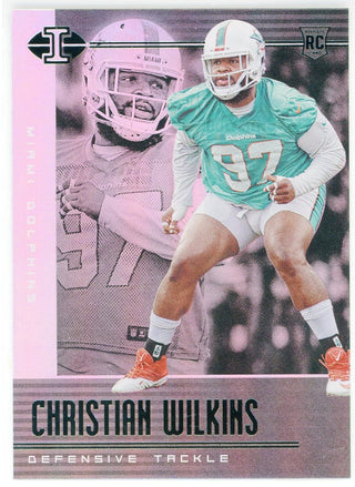 Christian Wilkins 2019 Panini Illusions Silver Rookie Card #66