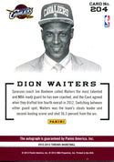 Dion Waiters 2012-13 Panini Threads Autographed Card