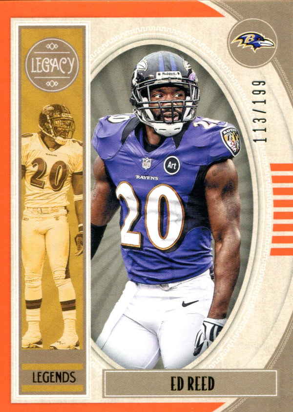 Ed Reed 2019 Panini Legacy Legends Insert Card