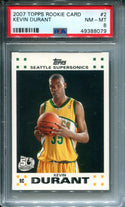 Kevin Durant 2007 Topps Rookie Card #2 (PSA)