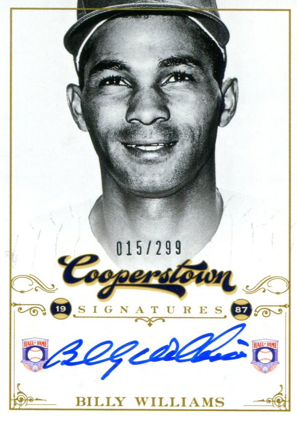 Billy Williams Autographed Panini Card #15/299