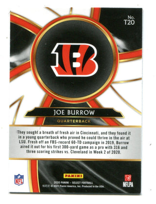 Joe Burrow 2020 Panini Select Turbocharged #T20 RC