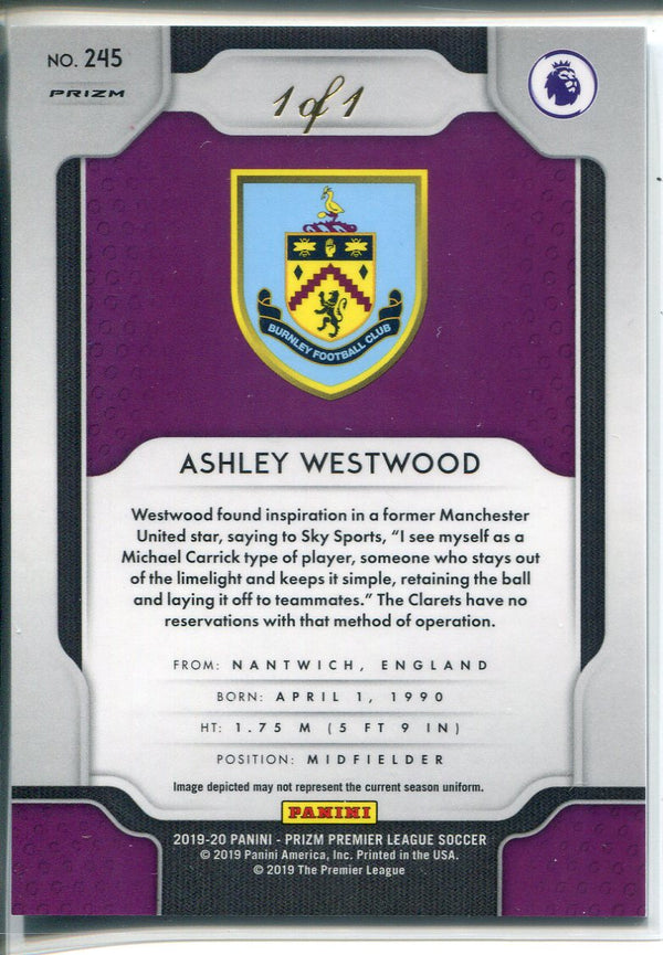 Ashley Westfood 2019-20 Panini Prizm Premier League Soccer Card