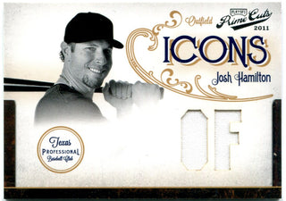 Josh Hamilton Panini Playoff Prime Cuts Icons Jersey Card 13/25 2012