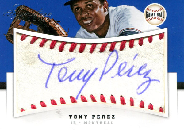 Tony Perez Autographed Panini Card #12/25