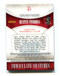 Dustin Pedroia 2014 Panini Immaculate Collection Swatches #31 Jersey Card 67/99